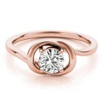 Love Knot Fashion Ring, in Rose Gold - 84340