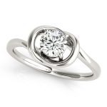 Love Knot Fashion Ring, in Platinum - 84340