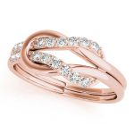 Love Knot Fashion Ring, in Rose Gold - 84346