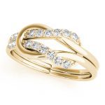 Love Knot Fashion Ring, in Yellow Gold - 84346