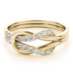 Love Knot Fashion Ring, in Yellow Gold - 84346