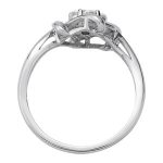 Love Knot Fashion Ring, in Platinum - 84347