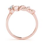 Love Knot Fashion Ring, Round Shape, in Rose Gold - 84348