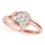 Love Knot Fashion Ring, in Rose Gold - 84349