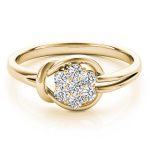 Love Knot Fashion Ring, in Yellow Gold - 84349