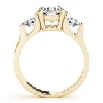 Three Stone Engagement Ring, Round Shape, in Yellow Gold - 84464