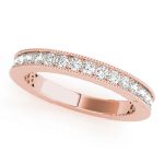 Channel Set Wedding Ring, in Rose Gold - 84472