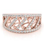 Diamond Fashion Ring, in Rose Gold - 84487