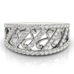 Diamond Fashion Ring, in White Gold - 84487