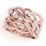 Diamond Fashion Ring, in Rose Gold - 84503