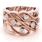 Diamond Fashion Ring, in Rose Gold - 84503