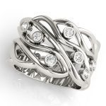 Diamond Fashion Ring, in Sterling Silver - 84503