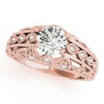 Antique Engagement Ring, Vintage Style, Shape, in Rose Gold - 84517