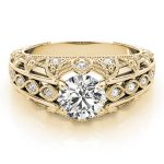 Antique Engagement Ring, Vintage Style, Shape, in Yellow Gold - 84517