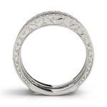 Wedding Band Wraps & Inserts, in White Gold - 84550