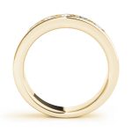 Channel Set Wedding Ring, in Yellow Gold - F1313