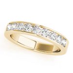 Channel Set Wedding Ring, in Yellow Gold - F1315