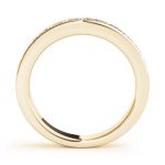 Channel Set Wedding Ring, in Yellow Gold - F1316