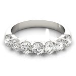 Anniversary Ring, in White Gold - M106