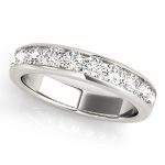 Anniversary Ring, in White Gold - M110