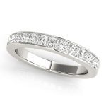 Anniversary Ring, in White Gold - M112