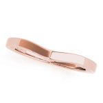 Curverd Wedding Ring, in Rose Gold - 50820