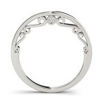 Curverd Wedding Ring, in Platinum - 50820