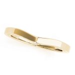 Curverd Wedding Ring, in Yellow Gold - 50820