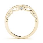 Curverd Wedding Ring, in Yellow Gold - 50820