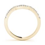 Curverd Wedding Ring, in Yellow Gold - 50823