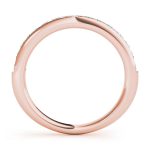 Channel Set Wedding Ring, in Rose Gold - 50837