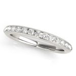 Channel Set Wedding Ring, in Platinum - 50837