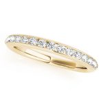 Channel Set Wedding Ring, in Yellow Gold - 50837