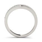 Curverd Wedding Ring, in Platinum - 50839