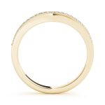 Curverd Wedding Ring, in Yellow Gold - 50839