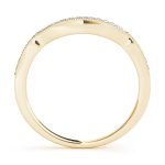 Curverd Wedding Ring, in Yellow Gold - 50868