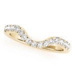 Curverd Wedding Ring, in Yellow Gold - 50885