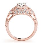 Vintage Engagement Ring, Round Shape, in Rose Gold - 84672