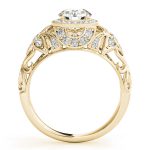 Vintage Engagement Ring, Round Shape, in Yellow Gold - 84672