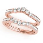 Diamond Wedding Ring, in Rose Gold - 84675