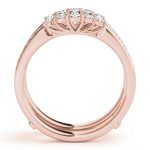 Diamond Wedding Ring, in Rose Gold - 84675