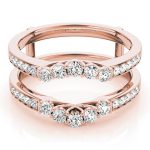 Diamond Wedding Ring, in Rose Gold - 84675