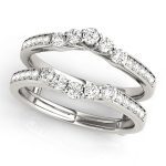 Diamond Wedding Ring, in Platinum - 84675