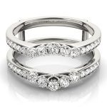 Diamond Wedding Ring, in White Gold - 84675