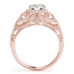 Vintage Engagement Ring, Round Shape, in Rose Gold - 84680