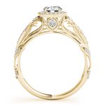 Vintage Engagement Ring, Round Shape, in Yellow Gold - 84681