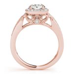 Vintage Engagement Ring, Round Shape, in Rose Gold - 84682