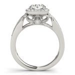 Vintage Engagement Ring, Round Shape, in Platinum - 84682