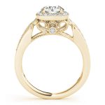 Vintage Engagement Ring, Round Shape, in Yellow Gold - 84682