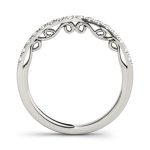 Curverd Wedding Ring, in Platinum - 50821